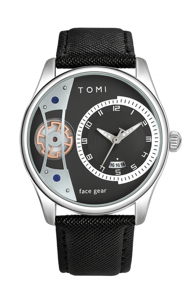 TOMI T-105 Face Gear Dual Strap Luxury Watch