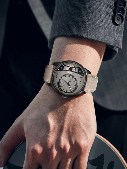 TOMI T-105 Face Gear Dual Strap Luxury Watch