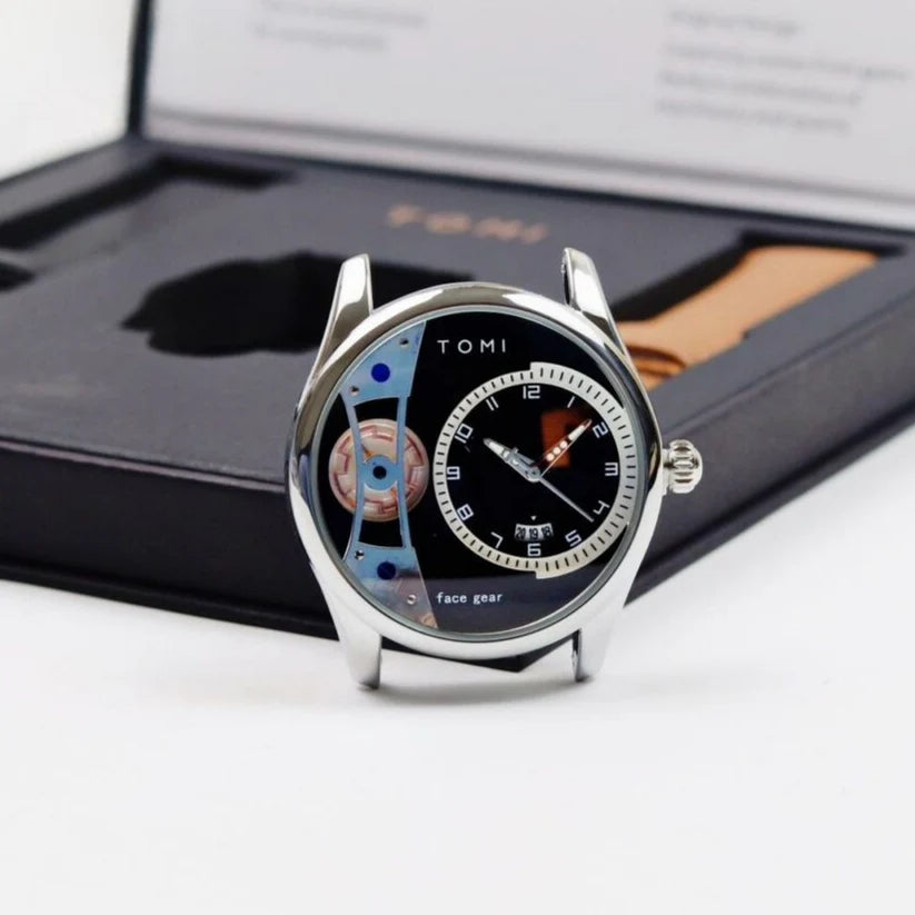 TOMI T-105 Face Gear Dual Strap Luxury Watch