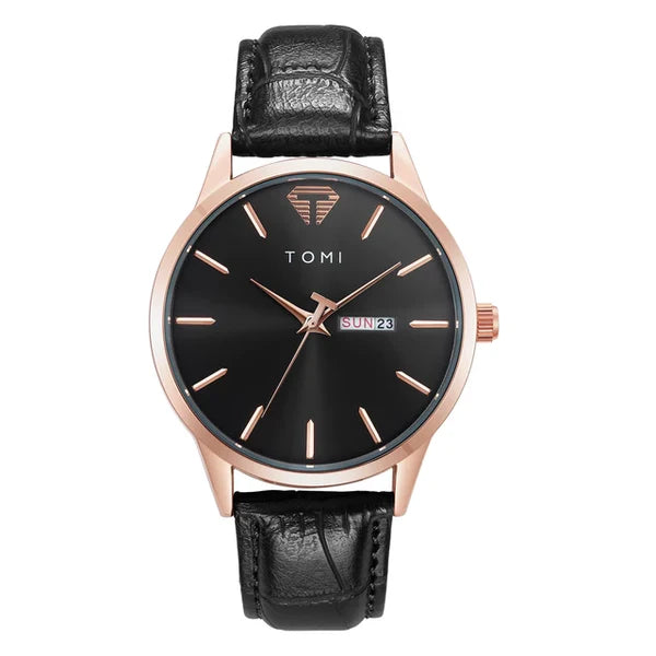 TOMI T-045 Stylish His & Her Casual Watch Duo