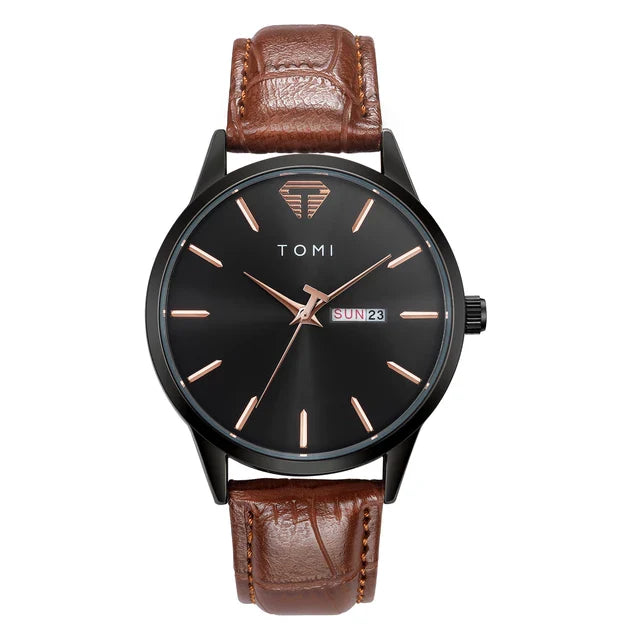 TOMI T-045 Stylish His & Her Casual Watch Duo