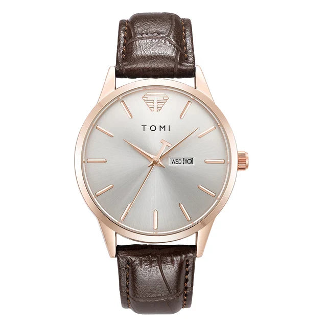 TOMI T-045 Stylish His & Her Casual Watch Duo